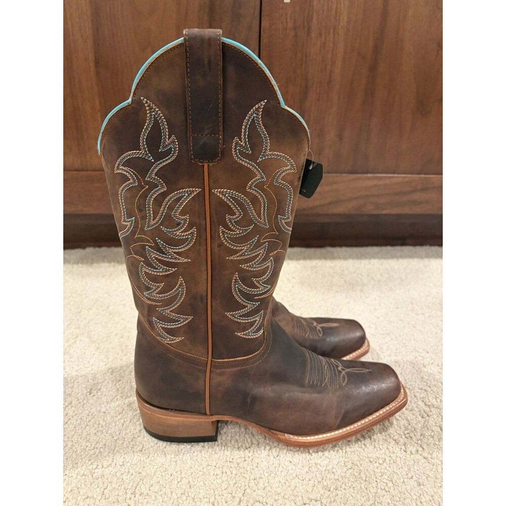 Shyanne Cassidy Combo Western Boot Brown Womens Size 7M - Picture 4 of 10